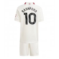 Manchester United Marcus Rashford #10 Tredje Dräkt Barn 2023-24 Kortärmad (+ Korta byxor)